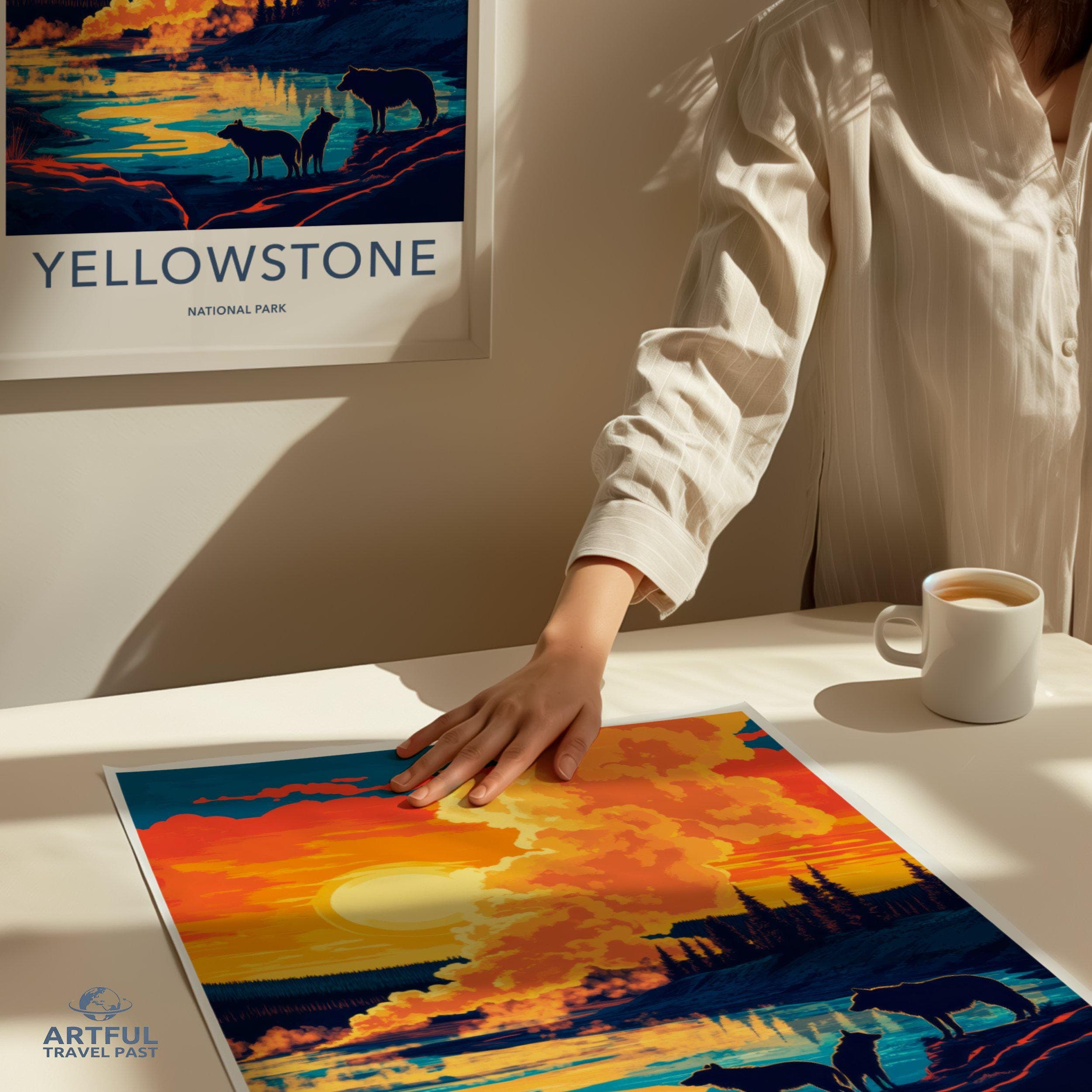 Yellowstone Poster - Wyoming Wall Art