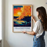 Yellowstone Poster - Wyoming Wall Art