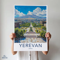 Yerevan Poster | Armenia Wall Art | Caucasus Decor