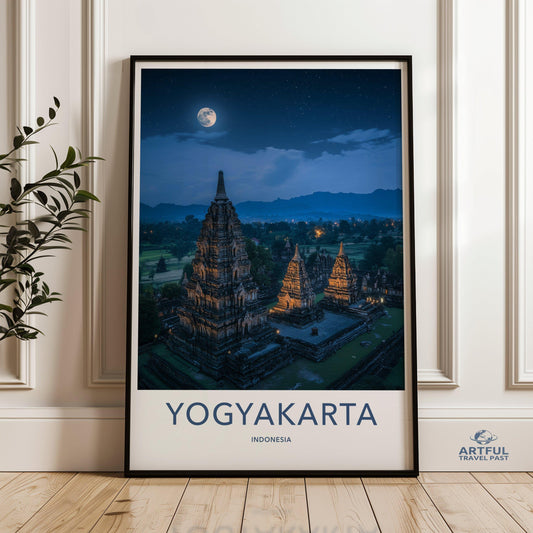 Yogyakarta Poster - Indonesia Wall Art