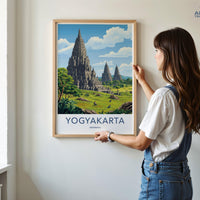 Yogyakarta Poster - Indonesia Wall Art