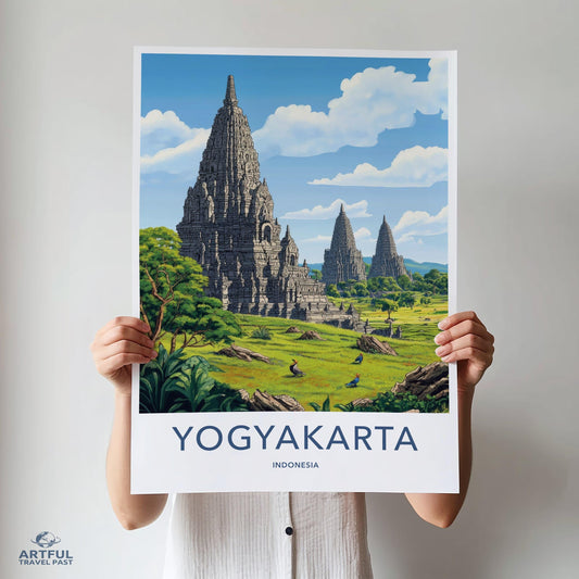 Yogyakarta Poster - Indonesia Wall Art