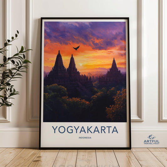 Yogyakarta Poster - Indonesia Wall Art