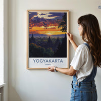 Yogyakarta Poster - Indonesia Wall Art