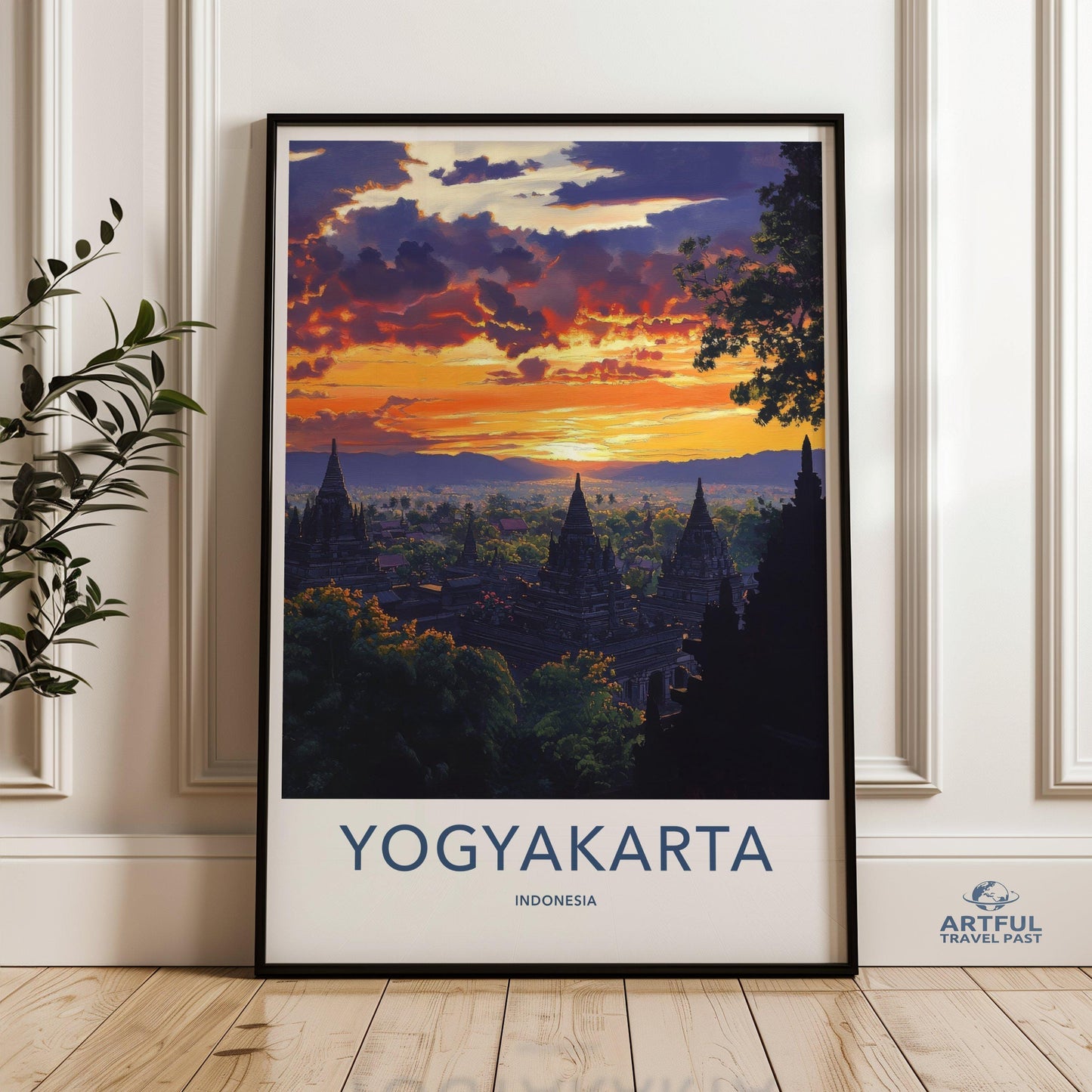 Yogyakarta Poster - Indonesia Wall Art