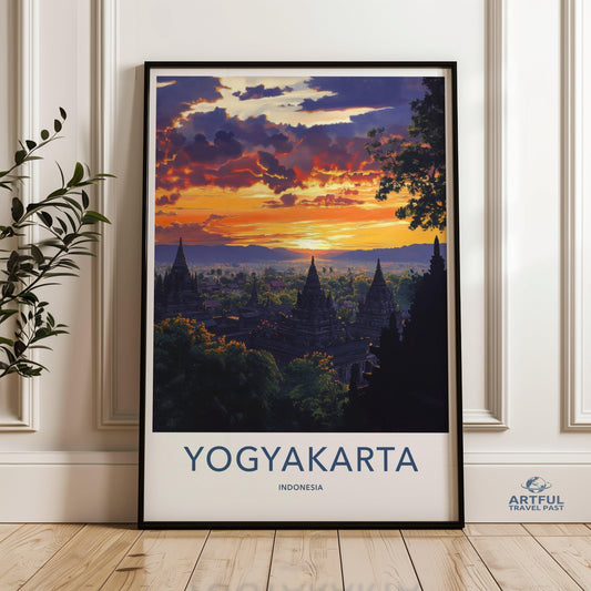 Yogyakarta Poster - Indonesia Wall Art