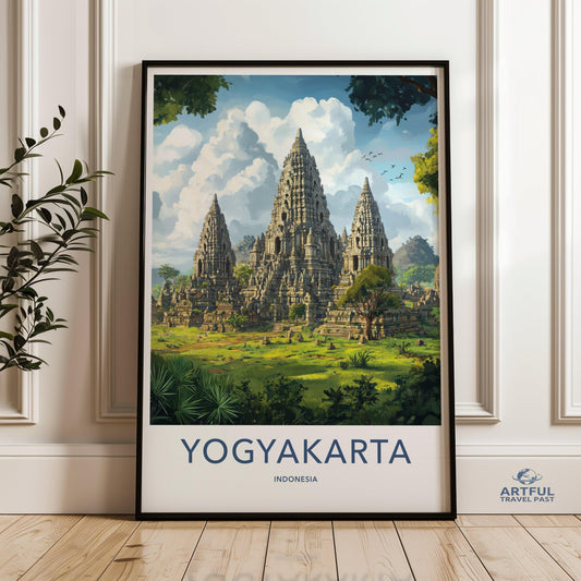 Yogyakarta Poster - Indonesia Wall Art