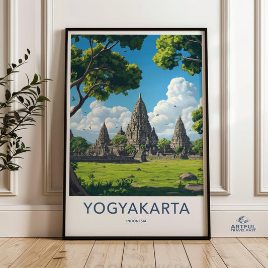 Yogyakarta Poster - Indonesia Wall Art