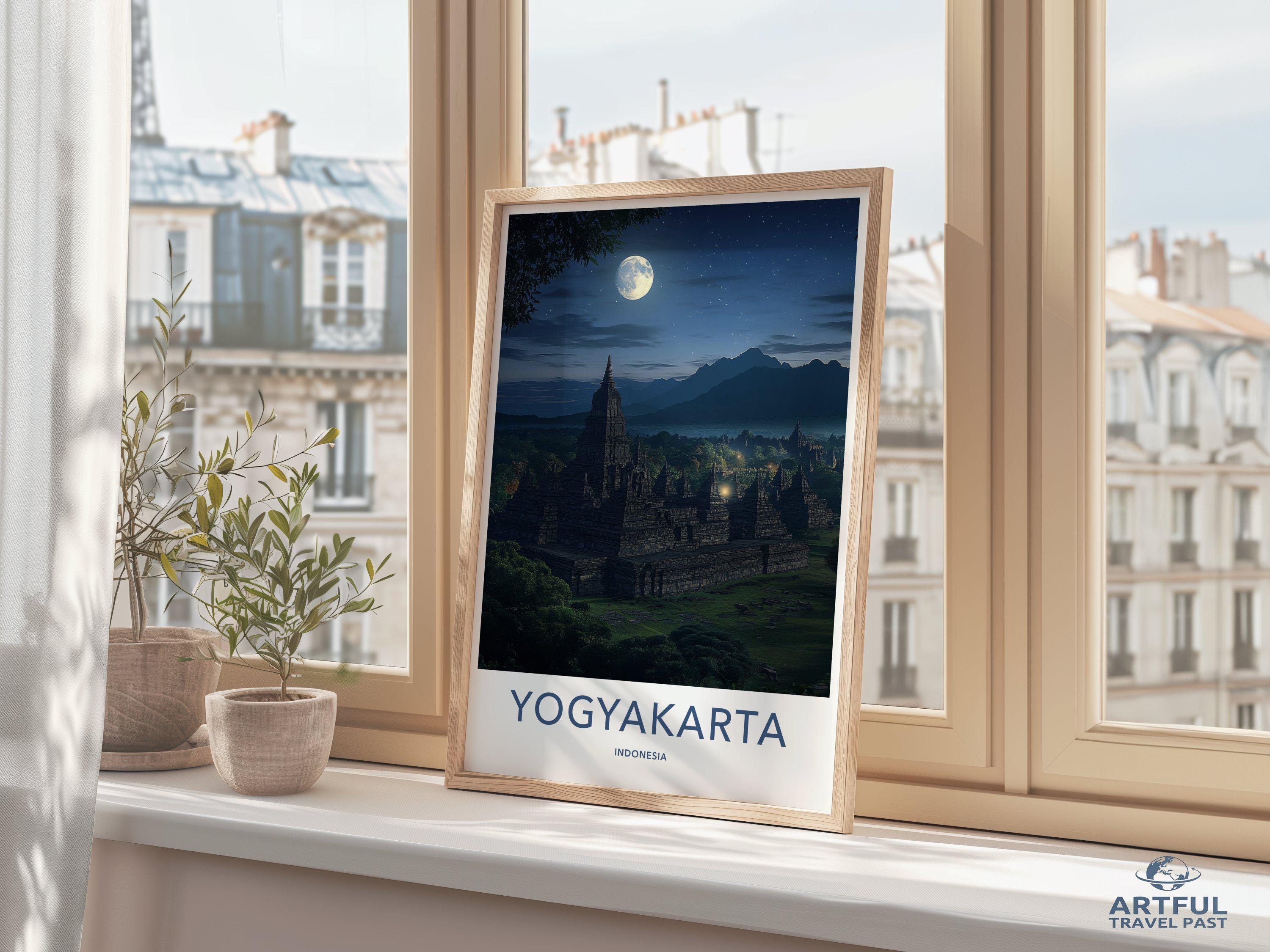 Yogyakarta Poster - Indonesia Wall Art