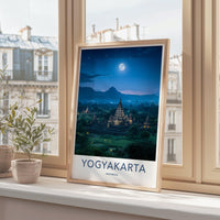 Yogyakarta Poster | Indonesia Wall Art | Asia Decor