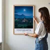 Yogyakarta Poster | Indonesia Wall Art | Asia Decor