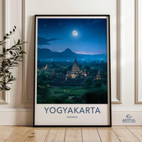 Yogyakarta Poster | Indonesia Wall Art | Asia Decor