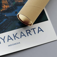 Yogyakarta Temple Poster | Spiritual Indonesia Wall Art