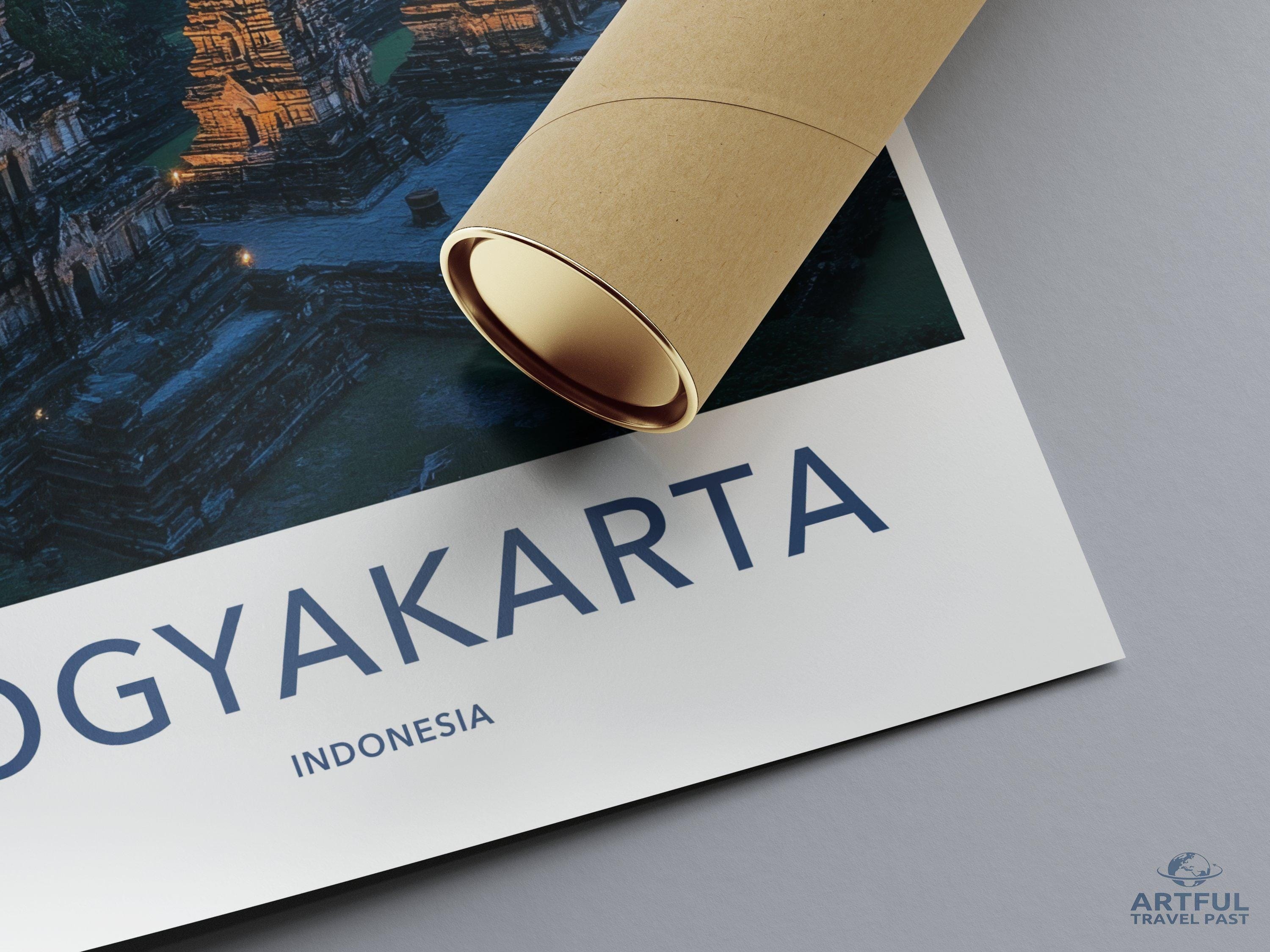 Yogyakarta Temple Poster | Spiritual Indonesia Wall Art