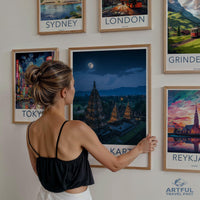 Yogyakarta Temple Poster | Spiritual Indonesia Wall Art