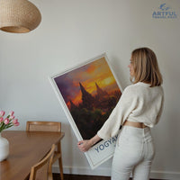 Yogyakarta Temple Poster | Spiritual Wall Art | Indonesia