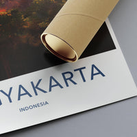 Yogyakarta Temple Poster | Spiritual Wall Art | Indonesia