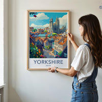 Yorkshire Poster | England Wall Art | UK Decor