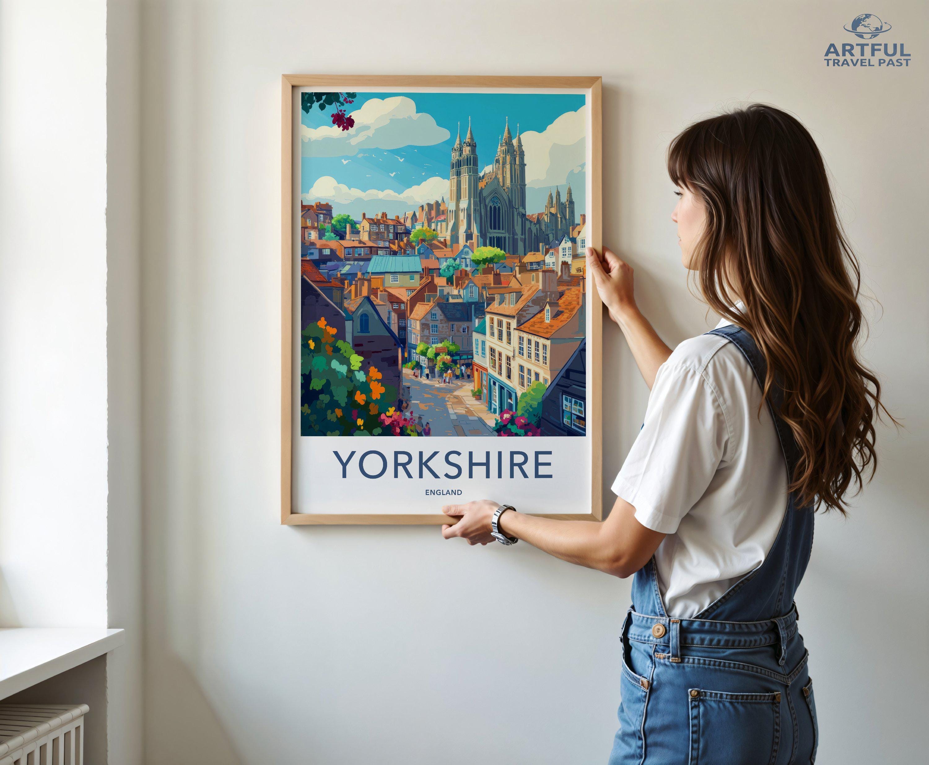 Yorkshire Poster | England Wall Art | UK Decor