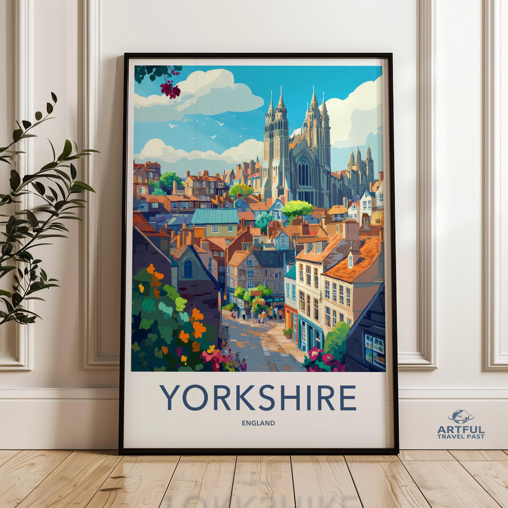 Yorkshire Poster | England Wall Art | UK Decor