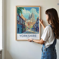 Yorkshire Poster | England Wall Art | UK Decor