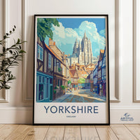 Yorkshire Poster | England Wall Art | UK Decor
