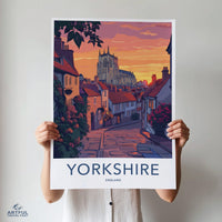 Yorkshire Poster | England Wall Art | UK Decor