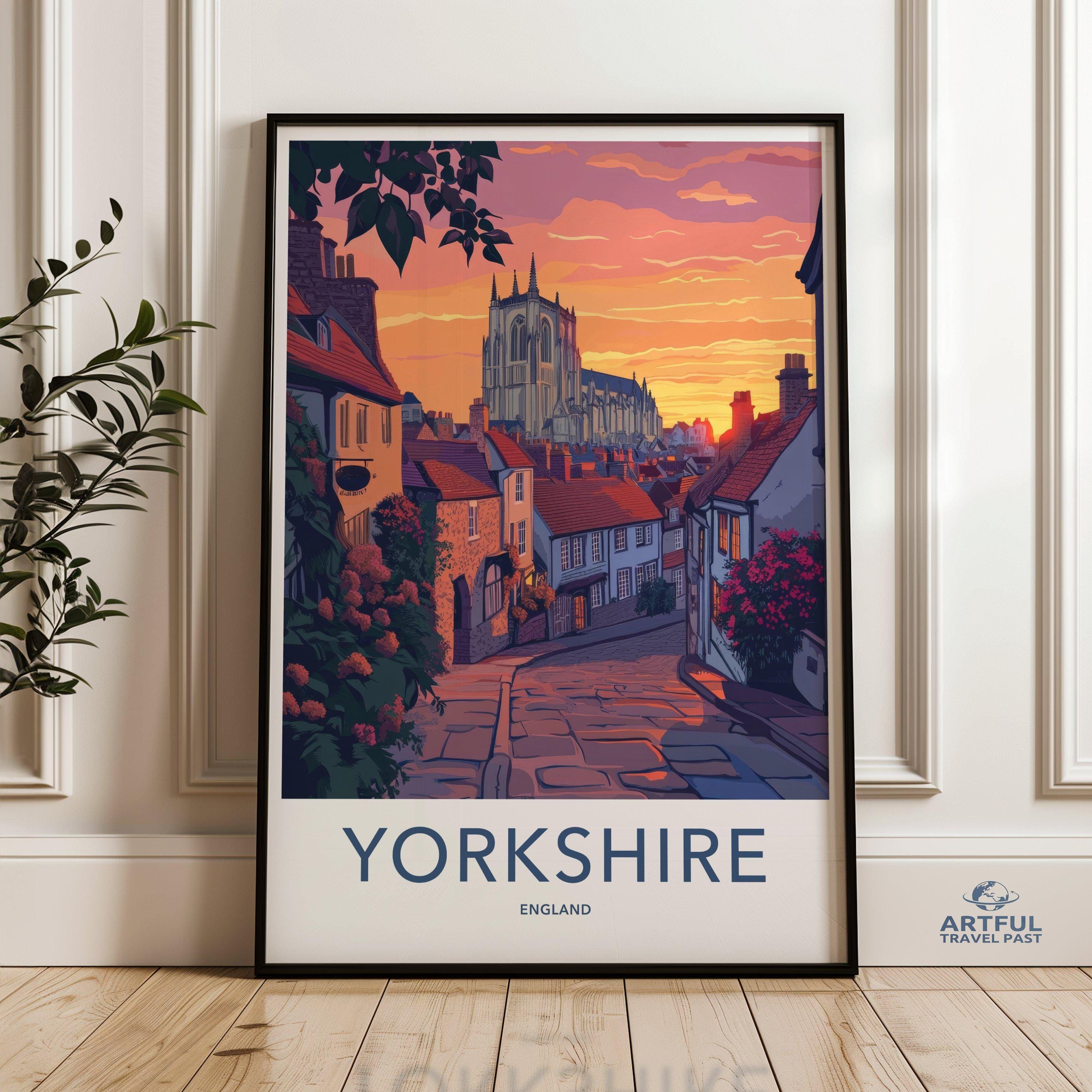Yorkshire Poster | England Wall Art | UK Decor
