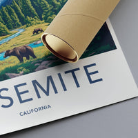 Yosemite National Park Poster | California Wall Art