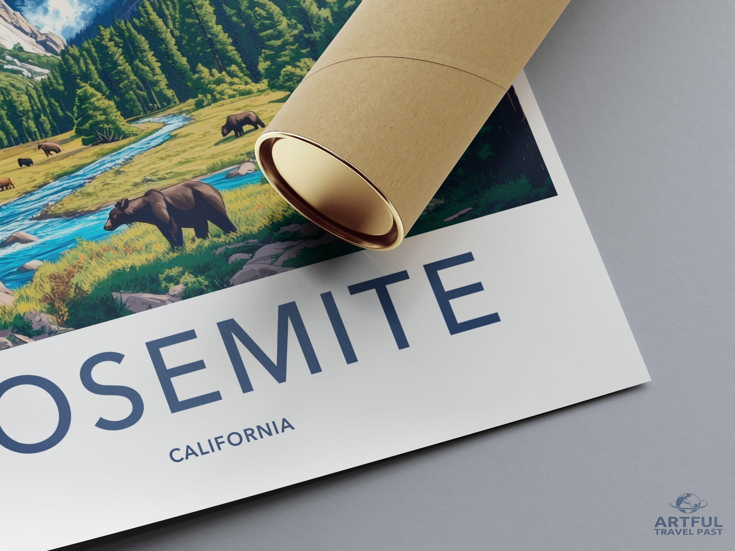 Yosemite National Park Poster | California Wall Art