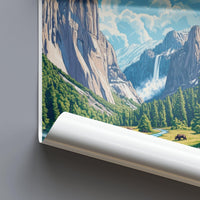 Yosemite National Park Poster | California Wall Art