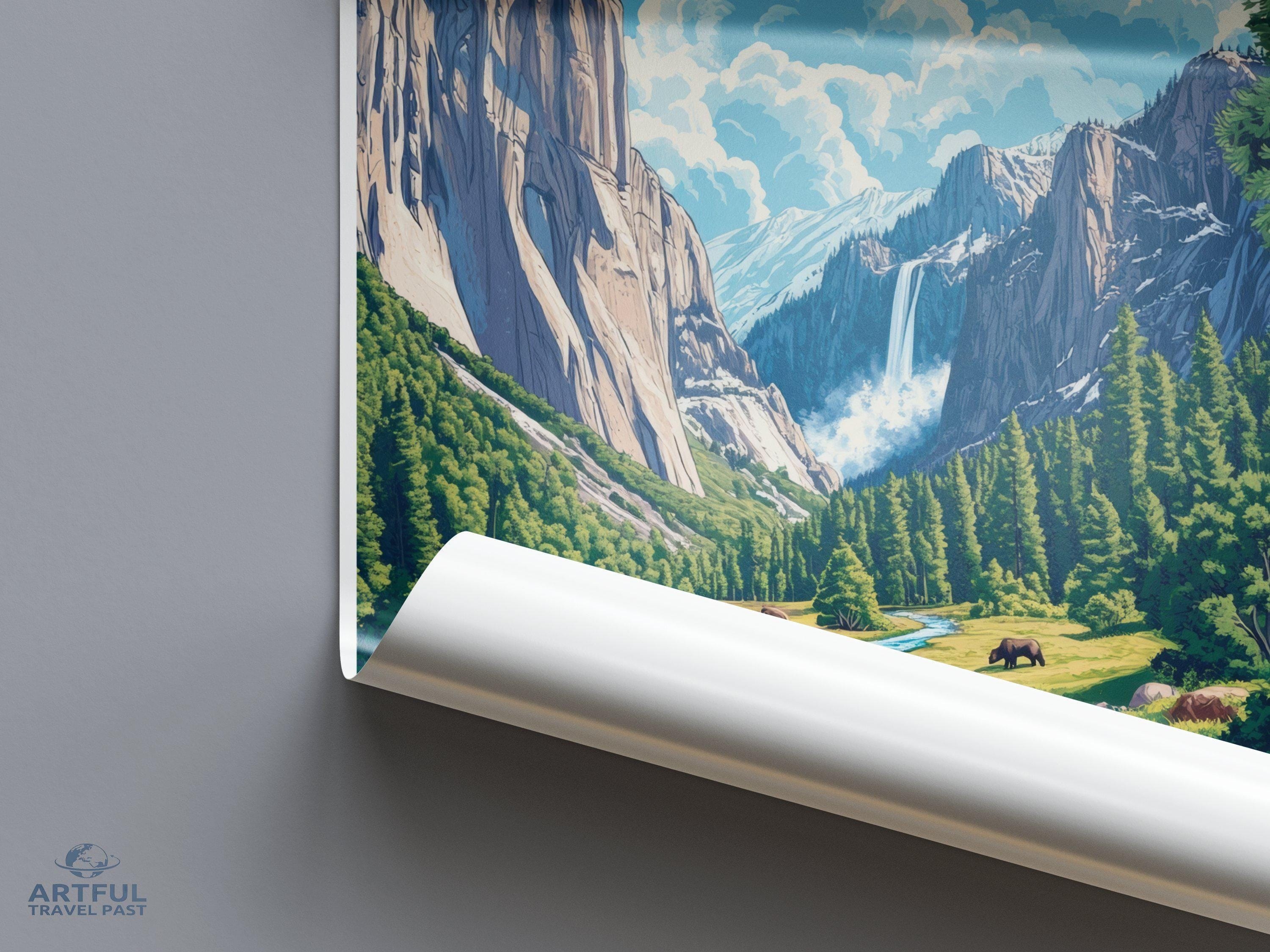 Yosemite National Park Poster | California Wall Art