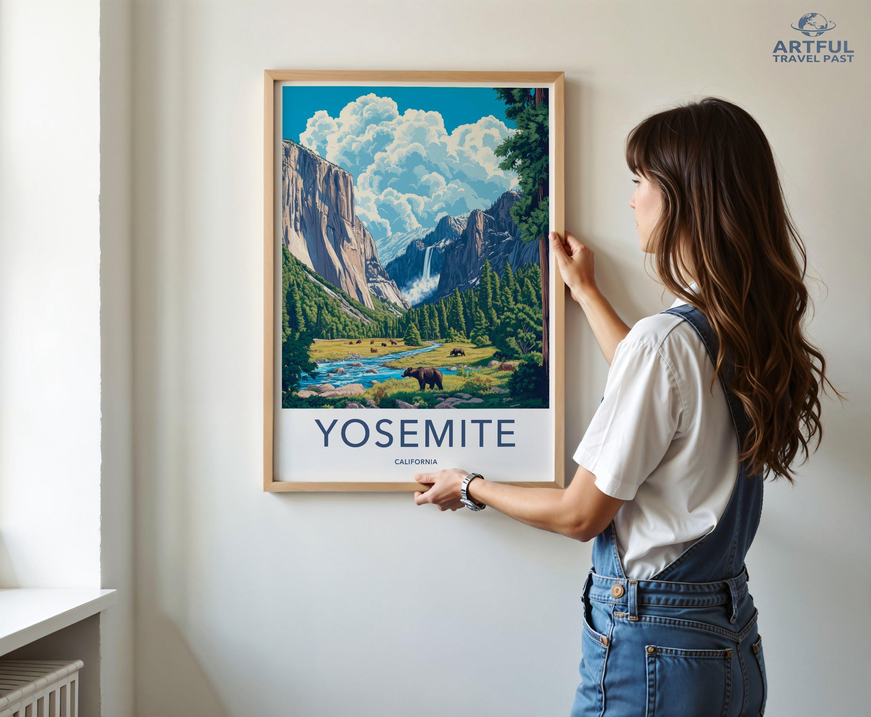 Yosemite National Park Poster | California Wall Art