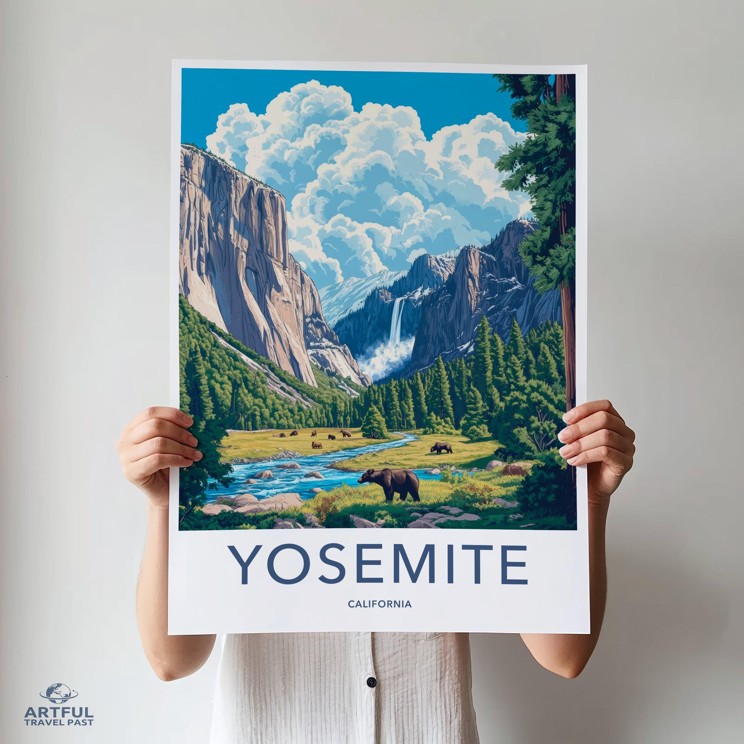 Yosemite National Park Poster | California Wall Art