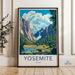 Yosemite National Park Poster | California Wall Art
