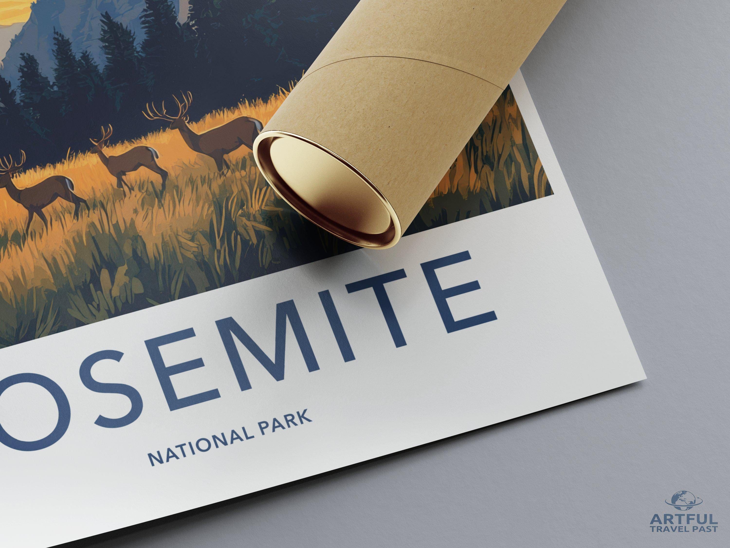 Yosemite National Park Poster | California Wall Art