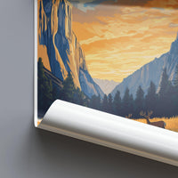 Yosemite National Park Poster | California Wall Art