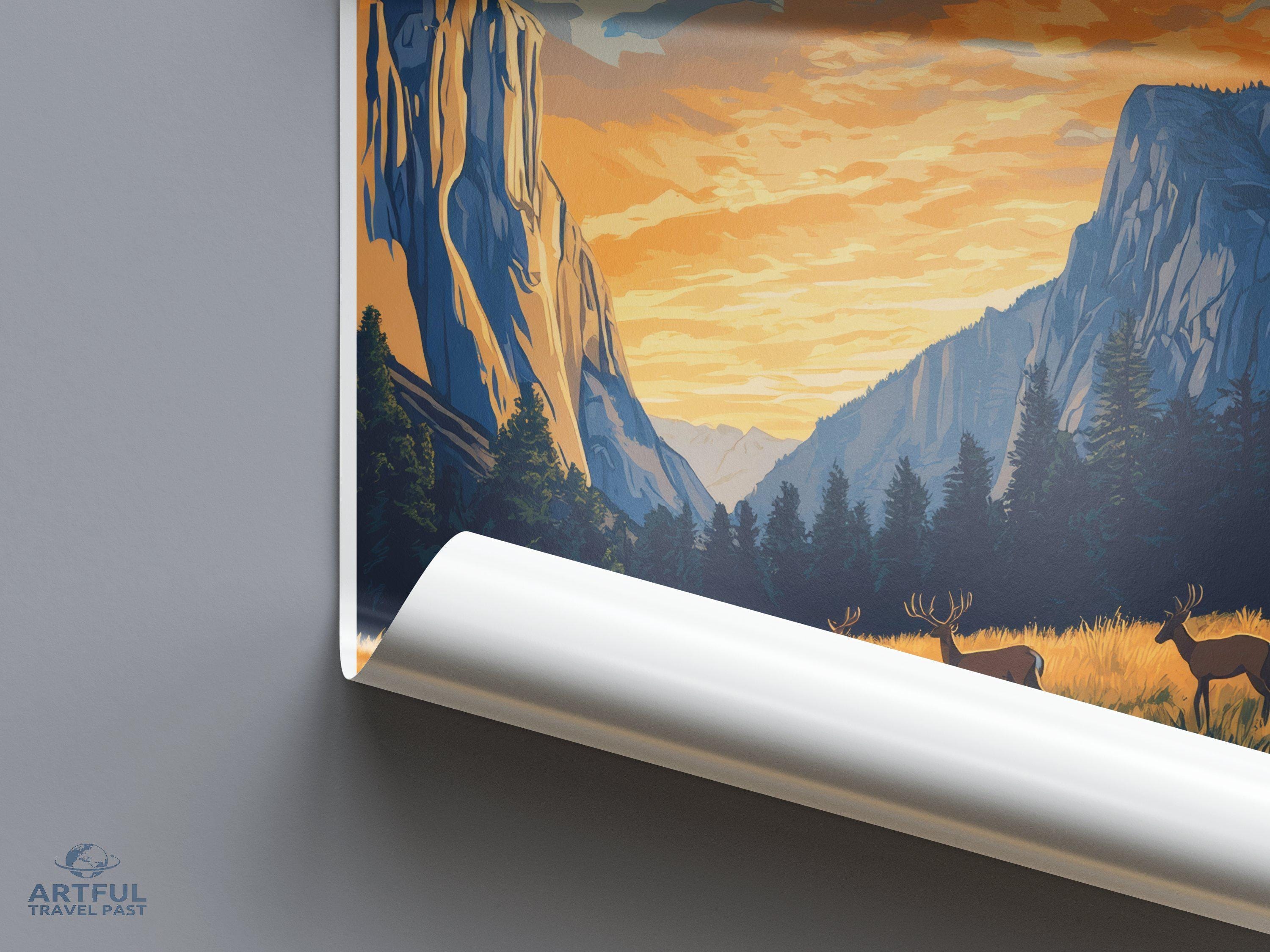 Yosemite National Park Poster | California Wall Art