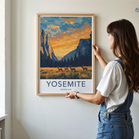 Yosemite National Park Poster | California Wall Art