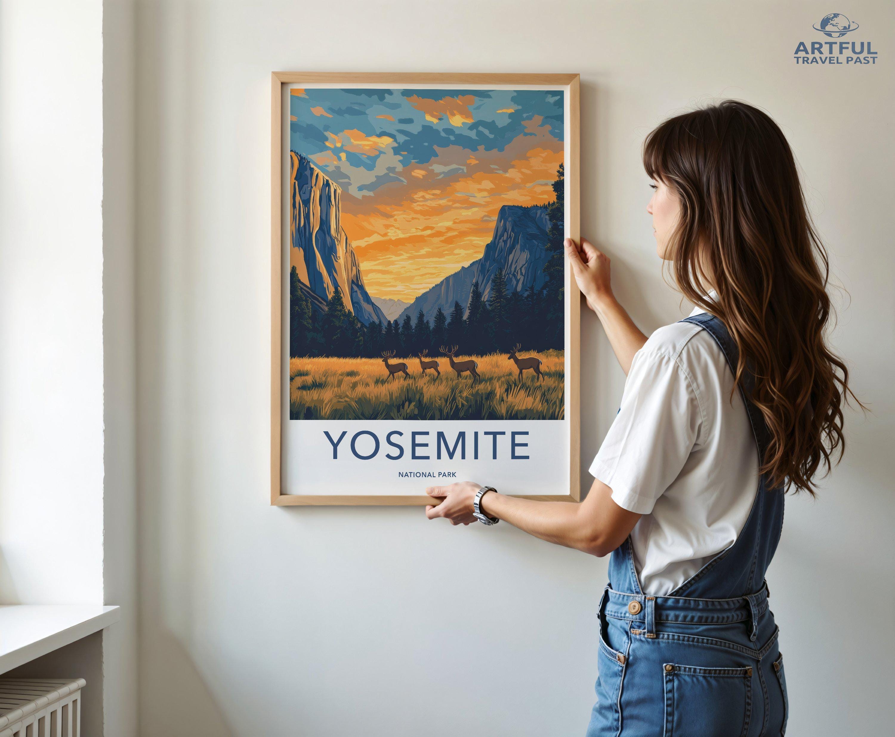 Yosemite National Park Poster | California Wall Art