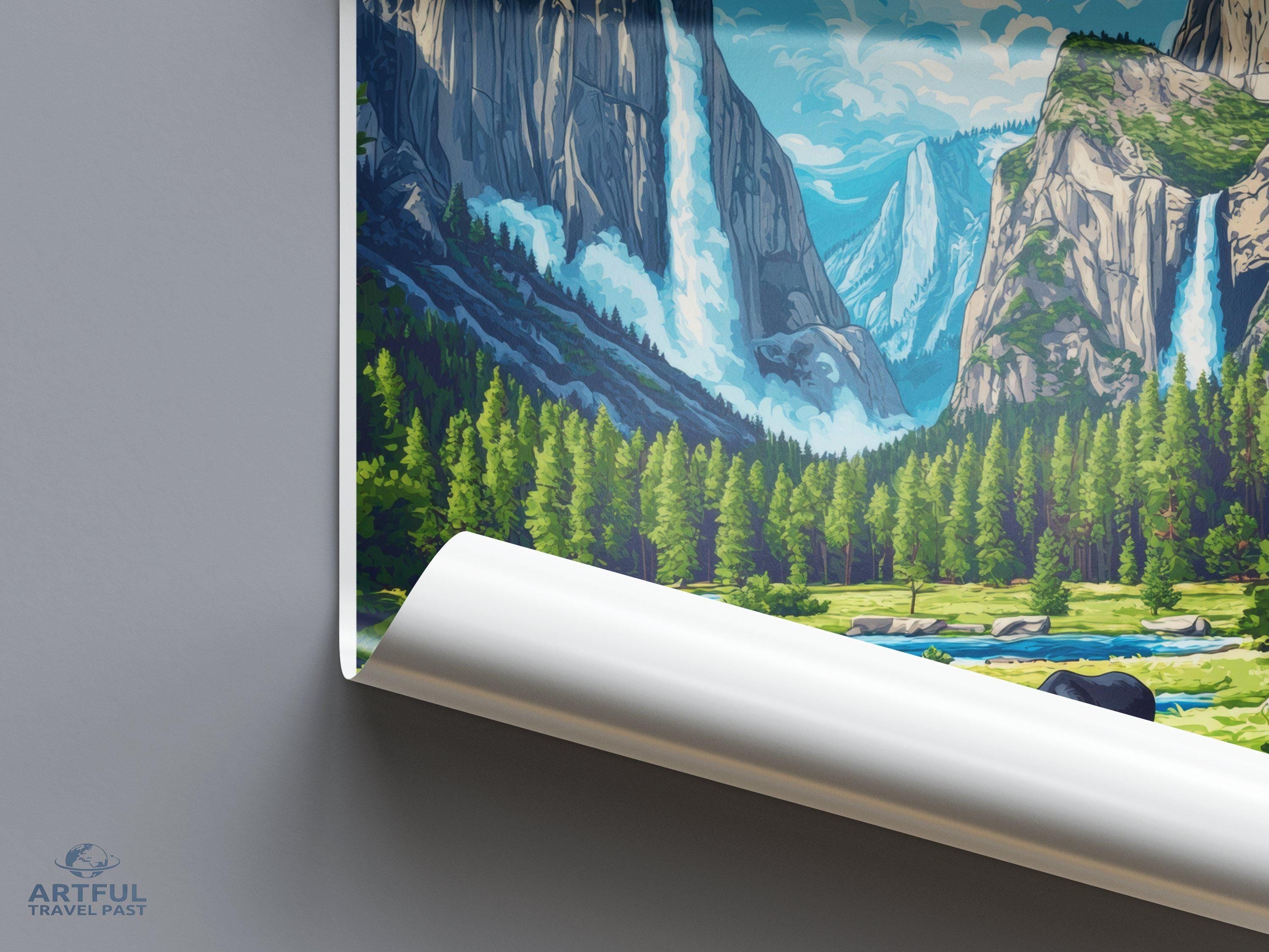 Yosemite National Park Poster | California Wall Art