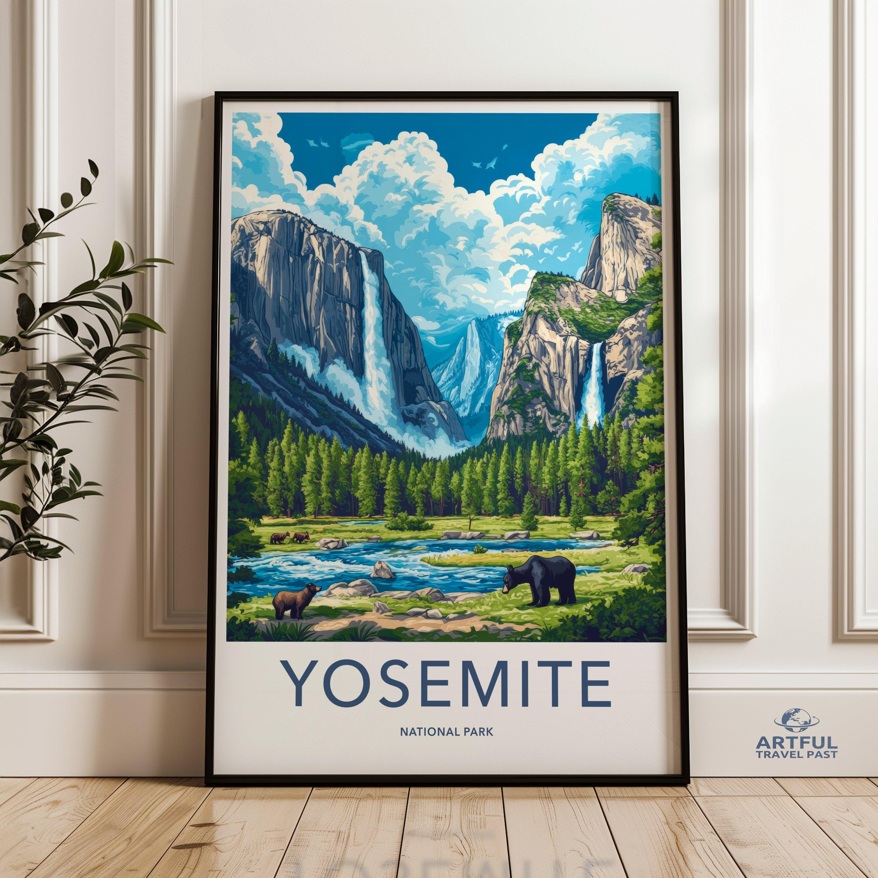 Yosemite National Park Poster | California Wall Art