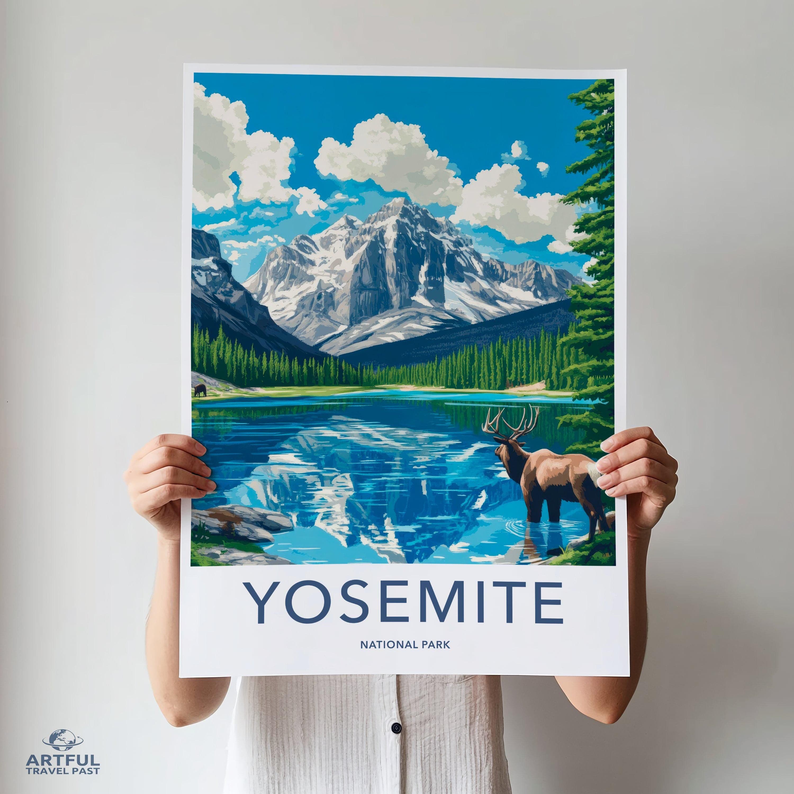 Yosemite National Park Poster | California Wall Art