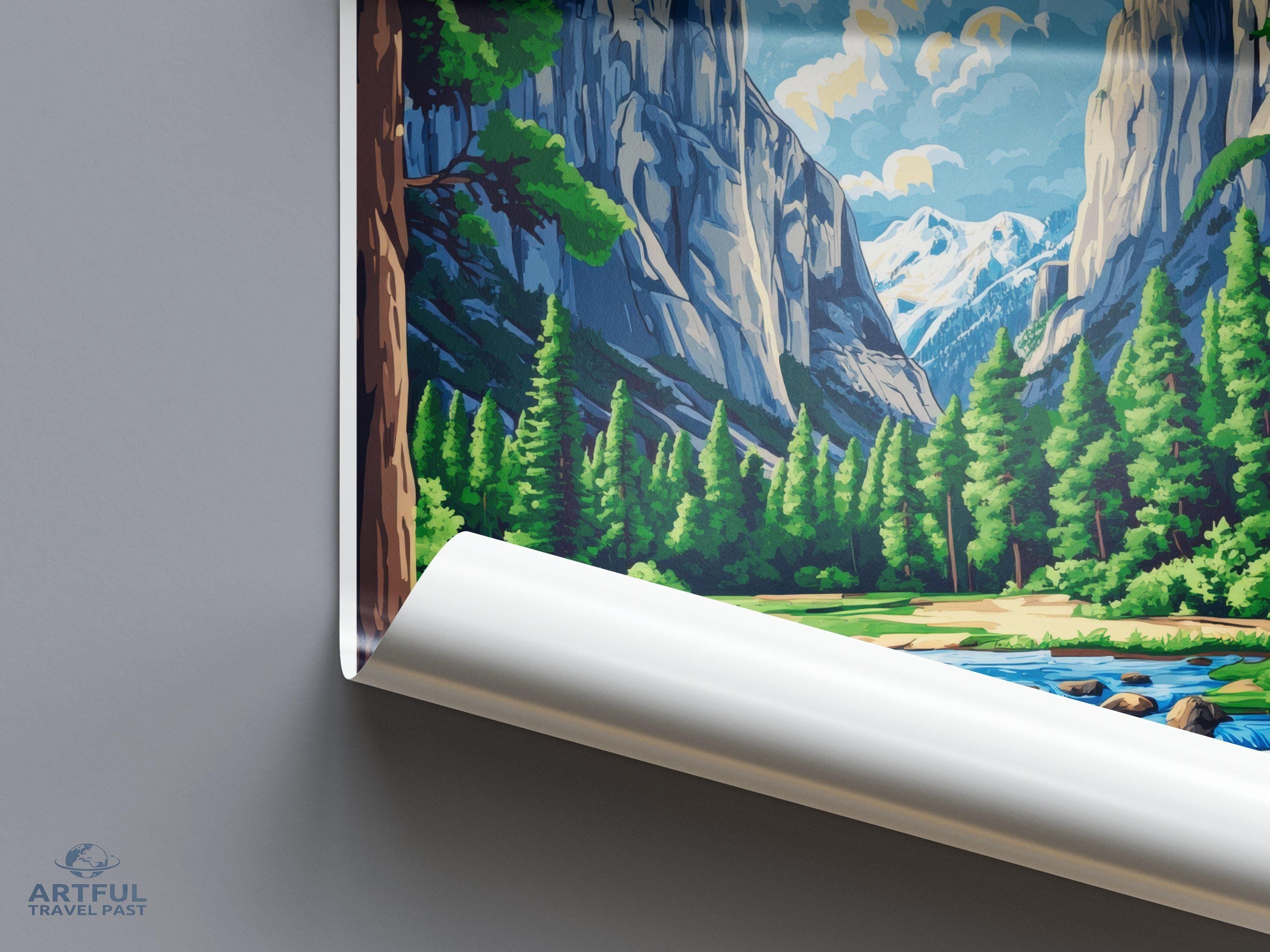 Yosemite National Park Poster | California Wall Art