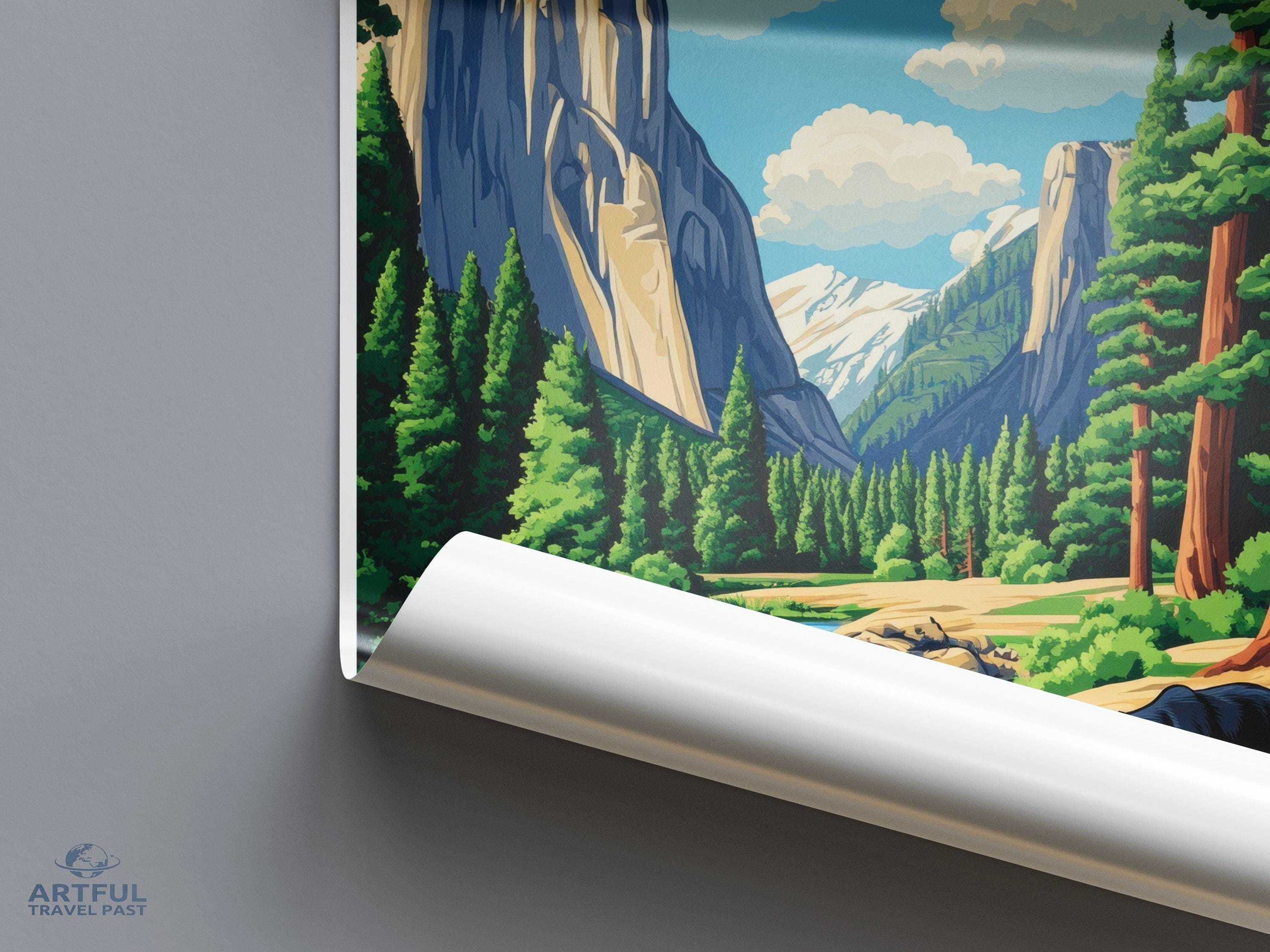 Yosemite National Park Poster | California Wall Art