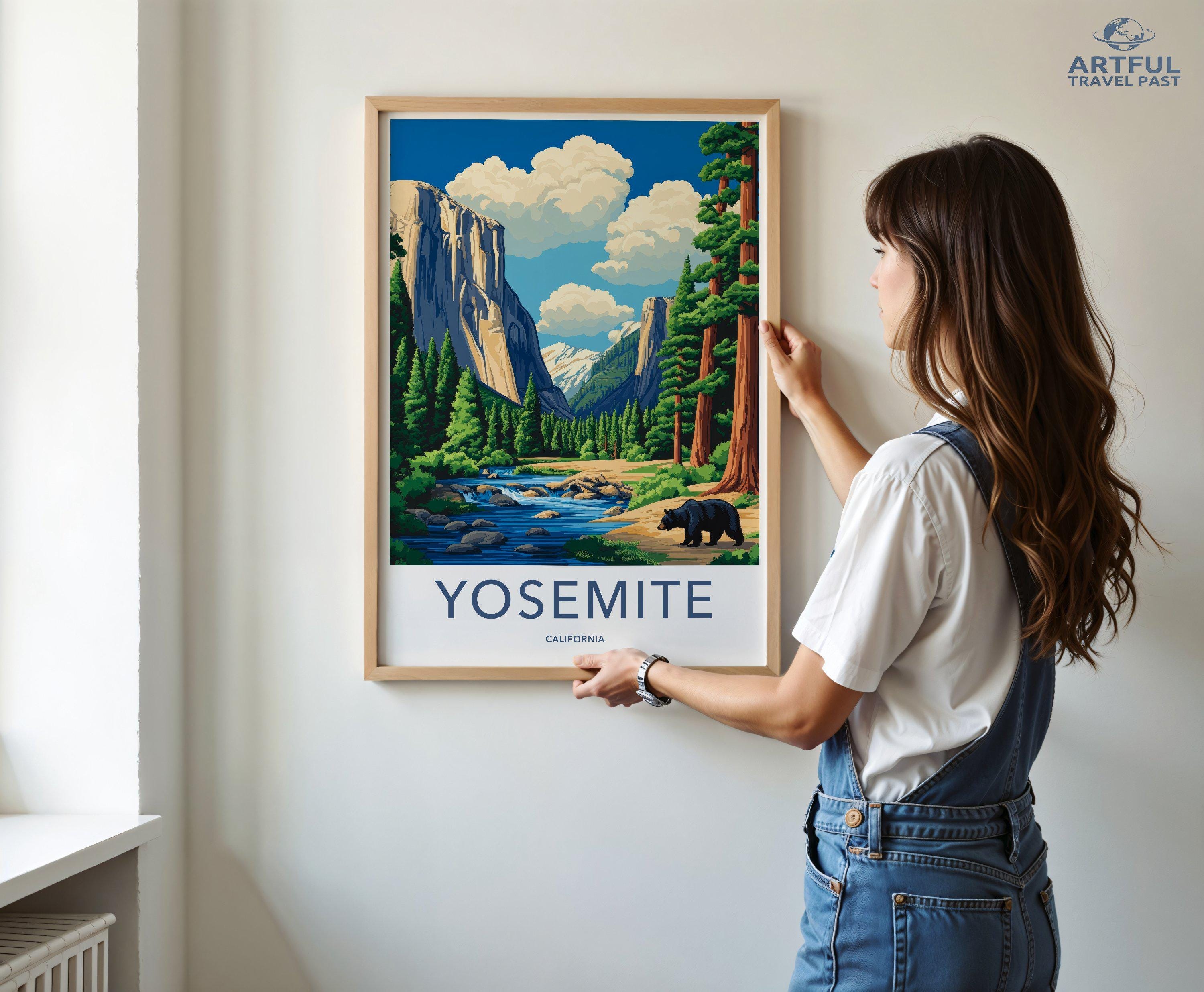 Yosemite National Park Poster | California Wall Art