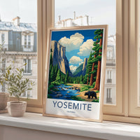 Yosemite Poster - California Wall Art