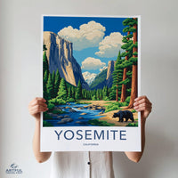 Yosemite Poster - California Wall Art