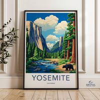 Yosemite Poster - California Wall Art