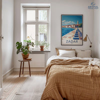 Zadar Poster | Croatia Wall Art | Mediterranean Decor